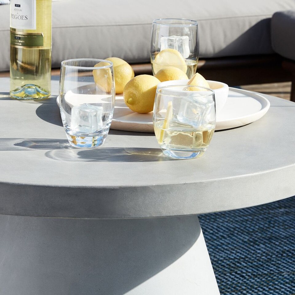 Pedestal Outdoor Coffee Table West Elm UK